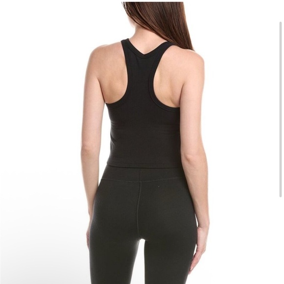 Spiritual Gangster Womens Ribbed Tori Crop Tank, Black NWT - Picture 2 of 8